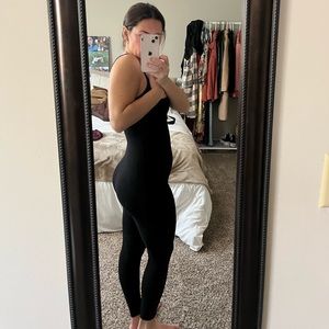 black full body jumpsuit